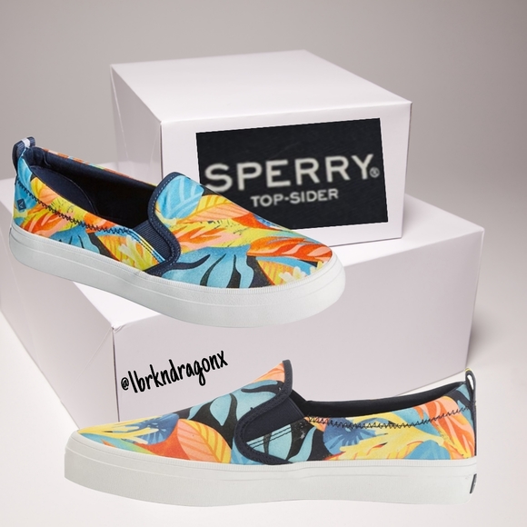 Sperry UnderWater Corals Women's Slipon Canvas Sneaker 🌟 NWT 💕 LIMITED EDITION - Picture 5 of 16